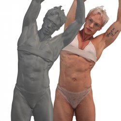 Eneli Raw Flexing Torso Muscle Scans 